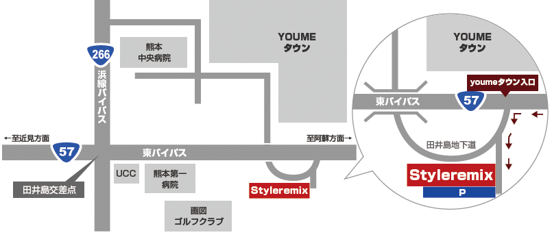 -STYLEREMIX スタイルリミックス-簡易マップ